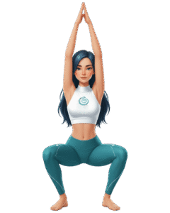Goddess Pose2 (Utkata Konasana)